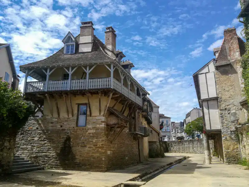 Maisons à colombage à Salies-de-Béarn